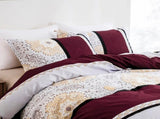 Stripe Catalina Leaf Quilt / Doona / Duvet Cover set V745-AQ081931Q3