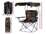Weisshorn Camping Chair With Canopy Folding Outdoor Portable Seat Lightweight Beach Picnic Fishing XFEL-CAMP-UM-CGN
