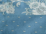 250TC Oliver Cotton Reversible Quilt Cover Set Queen V442-ATX-QUILTCS-OLIVER-BLUE-QS