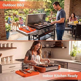 2 Pack Silicone Grill Tool Mat 16 x 11.5 Inch Heat Resistant NonSlip BBQ Utensil Mat, Outdoor V1188-MS-824-003