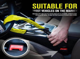 Steering Wheel Lock - Belt Lock - with 3 Keys - Yellow - Universal - Steering Wheel Anti-Theft V1188-NK-BOL-640