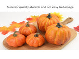 7PCS Simulation Pumpkin Model Artificial Pumpkin Decoration Home Table Decor for Thanksgiving and V1294-YM0717-10122796