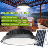 Solar Power Outdoor UFO LED High Bay Light 300W Black for Shed Garage Shop V178-59185