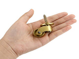 4PCS Universal Brass Caster Stem Wheels 360 Degree Rotation Swivel Wheels Heavy Duty Metal Caster V1192-AZ-W-10047
