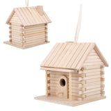 Hanging Wooden Bird Nests House Nesting Box Birdhouse Accessories for Parrots Pets Handicraft V1294-YM0901-3111200119611