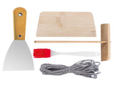 40cm Seasoned Cast Iron Induction Crepes Pan Baking Pancake Tool Pizza Bakeware V324-CS2-FLATPAN-40CM