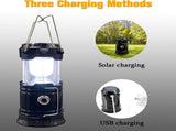 4 Pack Foldable Camping Lantern, Solar and USB Rechargeable, Lightweight Waterproof V1308-DSZKI-513
