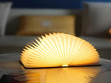 Christmas giftsRechargeable LED Book Night Light Creative Folding Wooden Lamp with Magnetic Design V1107-LED BOOK NIGHT LIGHT2-XL