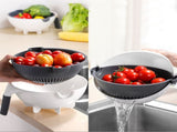 Multifunction Rotate Food Vegetable Cutter Chopper with Drain Basket Large Capacity Portable Kitchen V1294-YM0523-3118220018411