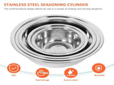 5Pcs Large Stainless Steel Mixing Bowls Plated Silver Kitchen Basins for Home Use V1366-AZ2-W-14008