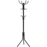 SONGMICS Metal Coat Rack 182 cm Tall Hall Tree Black V227-8498402103991