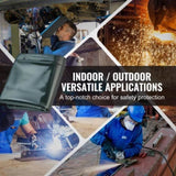 VEVOR Welding Screen with Frame 3 Panel 6' x 6' Welding Curtain Screen 12 Wheels V952-SMSHJPF6X6YCKQEXGV0