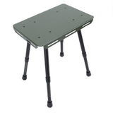 Camping Stool Folding Aluminum Alloy Oxford Cloth Lightweight 330.7lb Load Bearing Height Adjustable V1294-YM0901-3116240006012