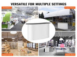 Portable Tradeshow Podium Table, 1300 x 465 x 950 mm, Display Exhibition Counter Stand Booth Fair V952-LSZST20DCSLWFTXVPV0