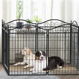 8 Panel Pet Playpen Gate Extension w/ Lockable Door V178-66944