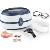 Ultrasonic Cleaner 600Ml Household Device With Basket And Automatic Holder For V1188-MS-227-0375