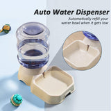 Plastic pet water dispenser, automatic feederelf Feeding for Small Large Pets Puppy Kitten Rabbit V1369-AZ3-W-07893