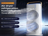 Dual Head Spray Tower Fan with Control Mist Humidifier 180&deg Adjustable 90&deg Rotatable Rechargeable V1294-YM0901-H48186W