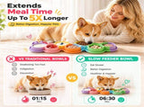 Interactive Slow Feeder Mat for Cats and Dogs 7-Compartment Silicone Lick Mat with Textured V1341-ZY-937DKXAM-MULTICOLORA