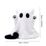 Halloween Ghost Kitten Plush Doll, Cute GhostShaped Cat Stuffed Figure, 10.24 Inch Soft Plush Decor V1366-AZ2-W-24813