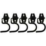 Heavy Duty Garage Wall Hook, Black Metal, for Tool and Equipment Storage 5Pcs V1366-AZ2-W-18444