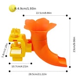 Manual Ball Launcher Adjustable Difficulty, No Batteries Needed, Clip-On Automatic Ball Dispensing, V1232-CWWJ-001