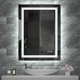 Modern Luxury LED Mirror with Defogger 600*800mm Double LED V767-XMR-C28-168-AU