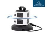 Tower Power Board with 6 Outlets 2X USB A & 2X USB C V196-PT610