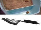 Reusable Metal Cat Litter Sand Scoop Sifter Shovel Pet Cat Cleaning Supplies BlackL V1294-YM0901-3117200151711