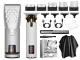 Professional 2-in-1 Cordless Hair Clipper & Trimmer Kit with LED Display & 5-Speed Fine V888-ELOSUNG25883
