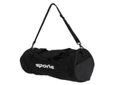 Sports Gym Bag Black Color Cylinder Shape Rain Proof Multifunctional Travel Duffel Bag for Business V1294-YM0901-3117250009611