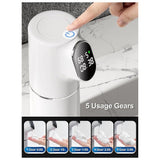 Automatic Soap Dispenser 5-Level Adjustment IPX6 Water- Foam Soap Dispenser LED Time and Temperature V1369-AZ3-W-11787