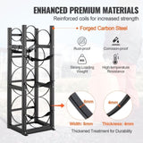 Refrigerant Tank Rack, with 2 x 30lbs and Other 3 Small Bottle Tanks, Cylinder Tank Rack V952-QPCFJ305MM28FNID7V0
