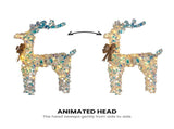 Christabelle 76cm Animated Standing Reindeer Christmas Light Up Display LED Outdoor Indoor Xmas 112_SHE203