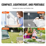 8 Inch Foldable Oscillating Standing Fan with Remote Control, 4 Speed Adjustable Portable Desk Quiet V952-CDFS8YCSSSF0UQN12V9