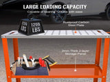 36" x 18" Welding Table, 1200lbs Load Capacity Steel Weldingbench Table on Wheels, Portable V952-KYDHZW1200LB3M6A7V0
