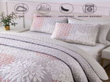 Mosaic Quilted coverlet and pillowcovers set Unique Patchwork Design - Queen size V745-MAC080699Q13U