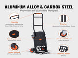 Aluminum Truck, 2 in 1, 136 kg Max Load Capacity, Heavy Duty Industrial Convertible Folding V952-DGNSTHC300BE75URLV0