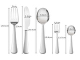 Tableware Cutlery Set Stainless Steel Silver KT0175-30-SLX2