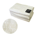 500GSM Set of 4 100% Cotton Velour Bath Towels Ivory 70 x 140 cm V442-ATX-TOWEL-500GSMVELOUR4BATH-IVORY-RE