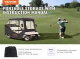 Golf Cart Enclosure, Polyester Driving Enclosure, Club Car Covers Suitable for 2-Seater Golf Carts, V952-KSHGEFCZGMDJ7155KV0