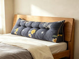 Triangular Wedge Headboard Pillow with Removable Cover, Back Support Bolster for Sitting Up in Bed V1369-AZ3-W-15343