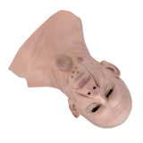 Realistic Bald Head Man Mask Latex Human Face Mask Funny Scary Halloween Costume Cosplay Props V1294-YM0714-3115210174411