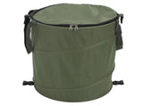 Camping Trash Can with Zippered Lid 24 Gallons Large Capacity Foldable Portable Garden Garbage V1294-YM0901-3111240240813