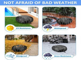 Outdoor Lawnmower Cover Polyester Oxford Cloth Waterproof Protective With Drawstring Outdoor V1192-AZ-W-23610