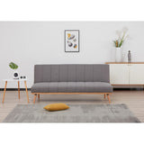 Monroe 3 Seater Sofa Futon Bed Fabric Lounge Couch - Graphite V315-VOL-MONR-02