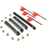 4 pcs Turning Tool Holder Ccmt09T304 Carbide Inserts T15 Wrench V1188-MS-227-1702