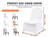 Stretch Spandex Folding Chair Covers, Universal Fitted Chair Cover, Removable Washable Protective V952-50TQBBSYT00000001V0