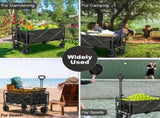 250KG Load Capacity 300L Large Capacity Heavy Duty Foldable Beach Car - All-Terrain Foldable V1106-HELYC-001