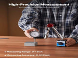 Dial Test Indicator with Magnetic Flexible Base Stand, 0.03 mm Accuracy, 0-25.4mm Range, Fine V952-NJCLGJGJDBFBE9F6A001V0
